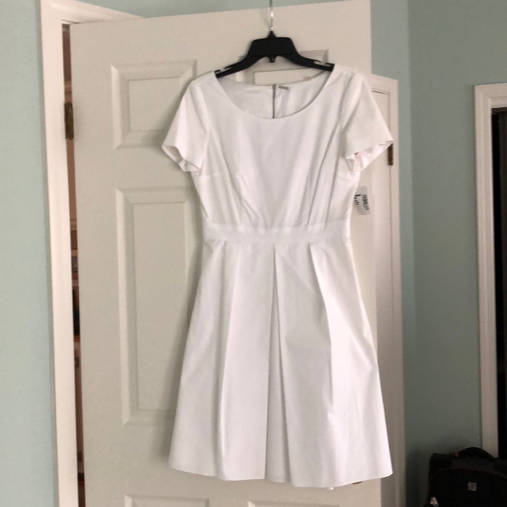 Elie Tahari boat neck dress with grosgrain ribbon